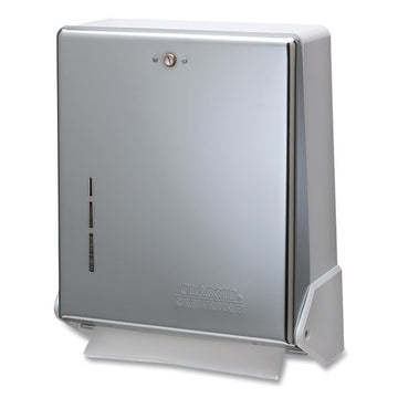 San Jamar® True Fold C-fold-multifold Paper Towel Dispenser, 11.63 X 5 X 14.5, Chrome freeshipping - TVN Wholesale